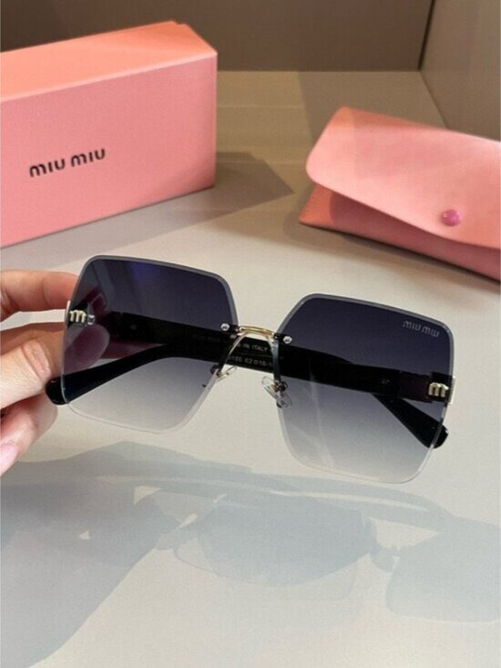 Miu Miu 2026 Premium Frameless Sunglasses for Women, UV Protection main image 4